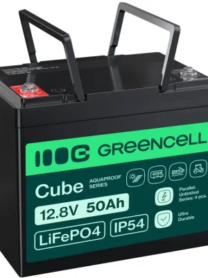 Baterie LiFePO4 12,8V 50Ah Green Cell CUBE (640Wh) Aquaproof Series Poslední Šance