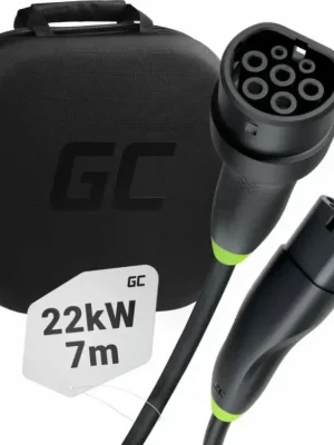 EV nabíjecí kabel Green Cell Snap Type 2 22kW 7m Levný
