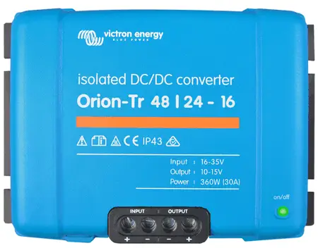 Zlevněný Konvertor DC/DC Orion-Tr 48/24V-16A 380W IP43 Izolovaný