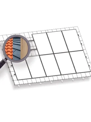 Sezónní Sleva Konstrukce KENO na FV pro 8 panelů. Plech/šindel/dřevo