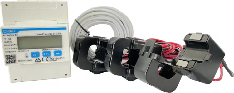 Přímo Od Výrobce Měřič a analyzátor výkonu Chint Smartmeter DTSU666-CT + 3xCT200/5A 25mm