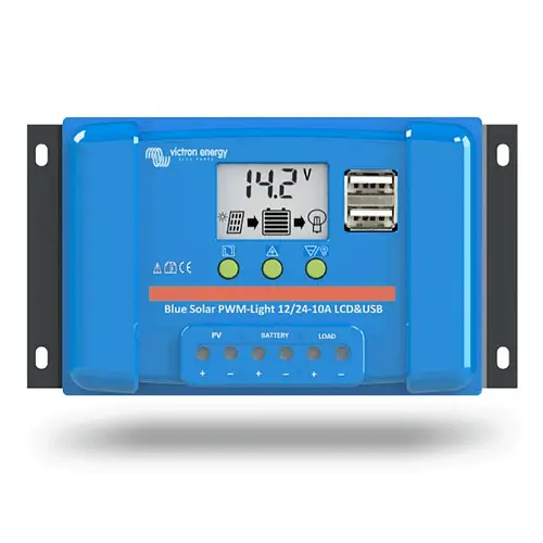 Tovární Cena Regulátor nabíjení PWM Victron Energy LCD a USB 12/24V 20A