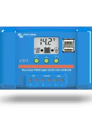 Regulátor nabíjení PWM Victron Energy LCD a USB 12/24V 5A Novinka
