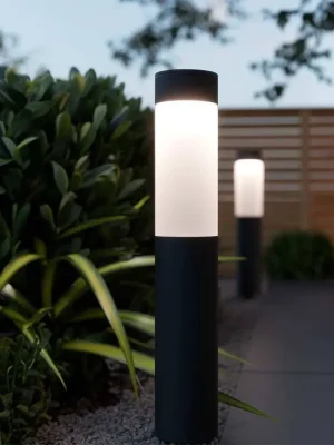 Vysoce Kvalitní Solární sloupkové osvětlení SolarCentre London XT USB SC2324 Antracitová edice