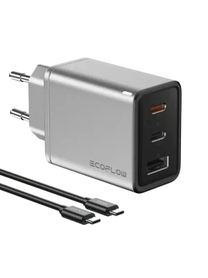 EcoFlow RAPID 65W GaN nabíječka s USB-C kabelem (100 W) Značkový