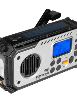 Solární rádio DAB+/FM s dynamem, powerbankou a světlem POWERplus BISON Nejlepší Volba