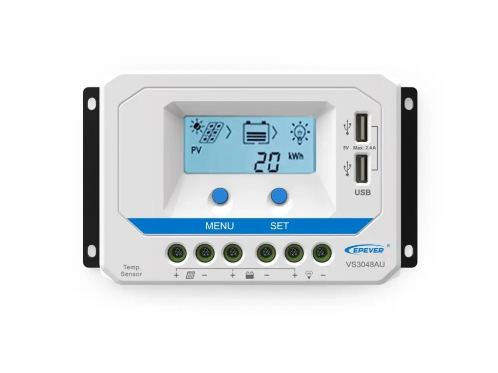 PWM solární regulátor EPsolar 30A 12/24V s LCD displejem série VS Super Cena