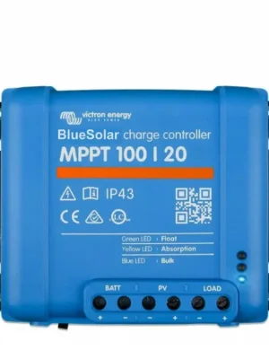 Značkový MPPT solární regulátor Victron Energy BlueSolar 100/20