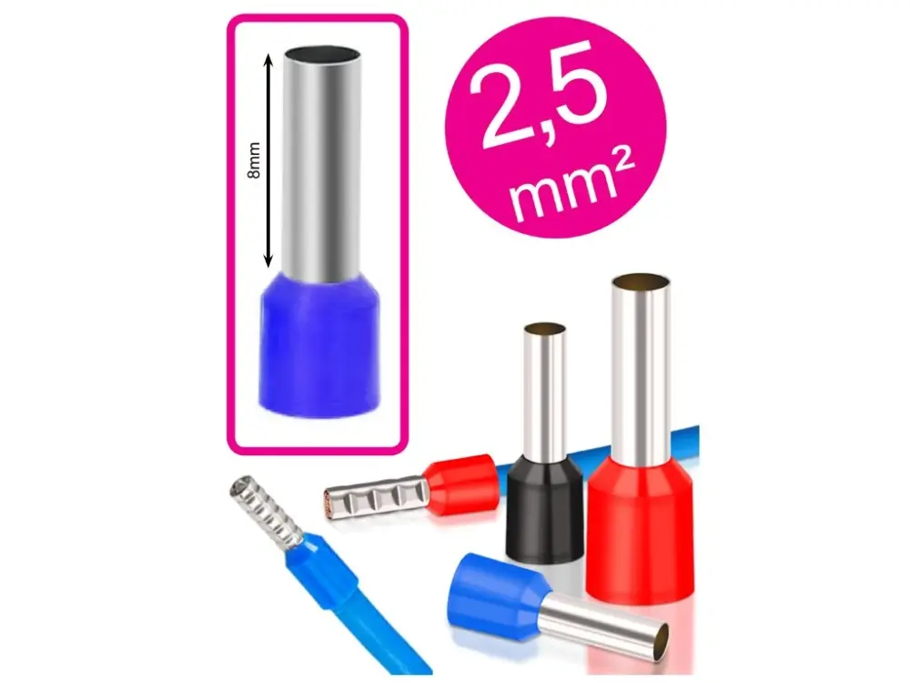 Finální Výprodej Lisovací dutinka pro kabel 2,5mm²