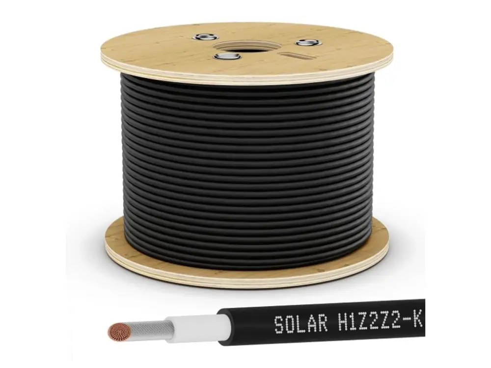 Expresní Doručení Solární kabel 4 mm², UV ochrana - 500m cívka - černý