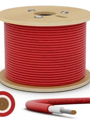 Akční Nabídka Solární kabel 6 mm², UV ochrana - 500m cívka - červený