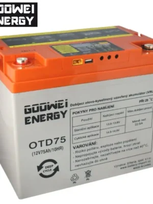 Akční Cena DEEP CYCLE (GEL) baterie GOOWEI ENERGY OTD75, 75Ah, 12V