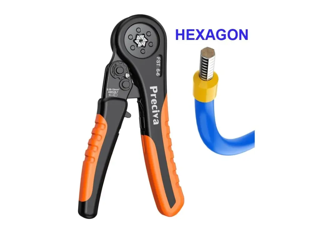 Super Cena Krimpovací kleště na dutinky 0,08 – 10mm² - HEXAGON