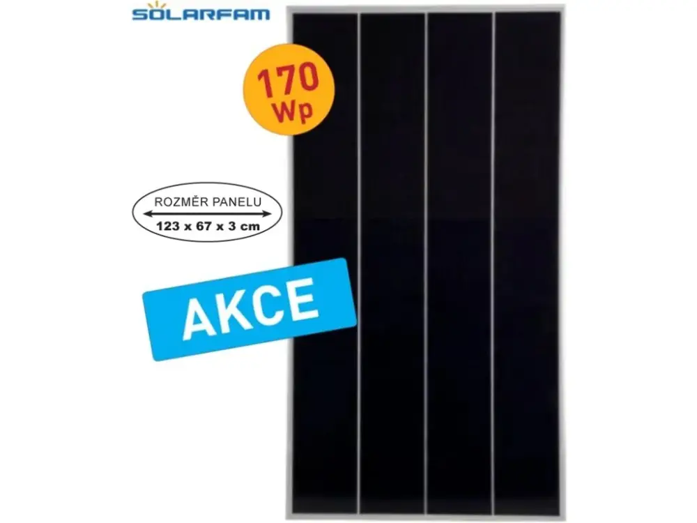 Solární panel SOLARFARM 170Wp/12V Akční Nabídka