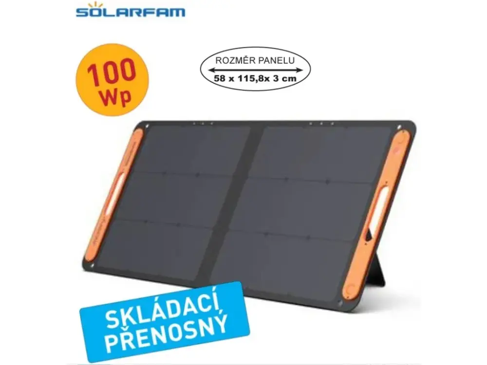 Skládací solární panel SOLARFAM 100Wp Top Prodej