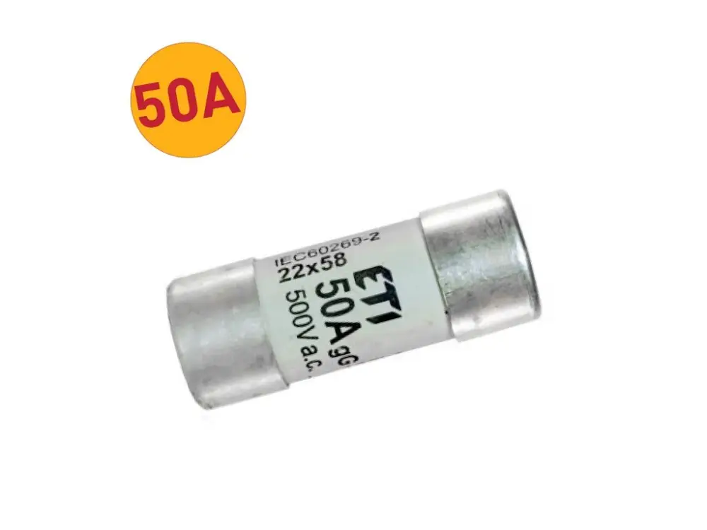 Sleva Náhradní pojistka pro odpínače - 50A (22x58mm)