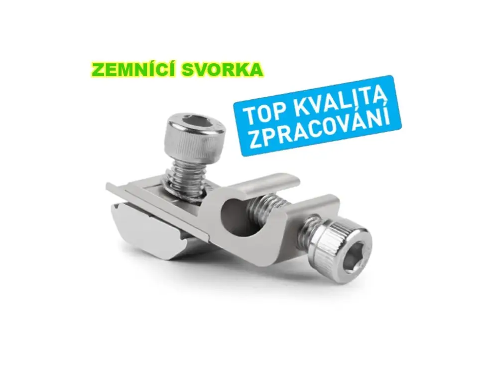 Značkový Zemnicí svorka pro solární profily - TOP KVALITA