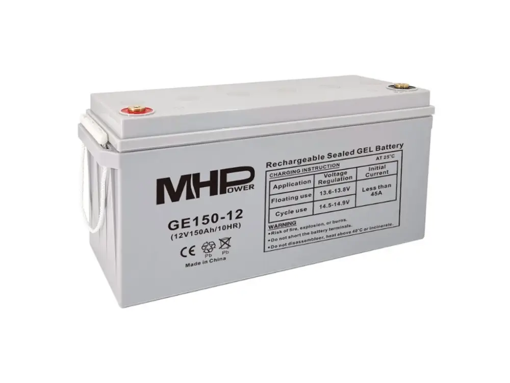 MHPower GE150-12 Gelový akumulátor 12V/150Ah, Deep Cycle Expresní Doručení