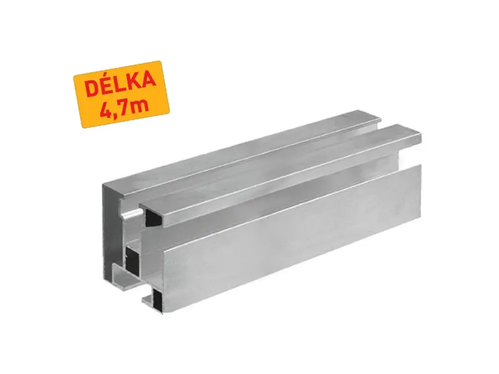 Solární hliníkový profil HNP1 - 40x45 mm - délka 4,7m Akční Cena