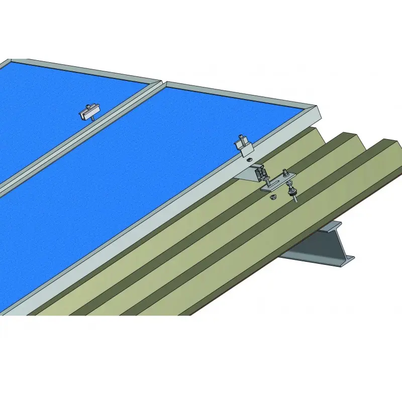 Set konstrukce pro 6 panelů 1,5kW, kotvení pomocí kombi šroubů do kovu Finální Výprodej