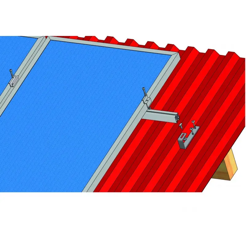 Expresní Doručení Set konstrukce pro 12 panelů 3kW, pro vlnité nebo plechové krytiny