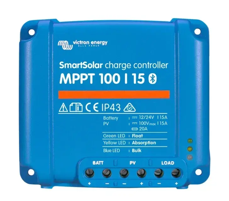 Finální Výprodej MPPT solární regulátor Victron Energy 100/20 napětí panelů 100V, 20A, Baterie 12V/290Wp nebo 24V/580Wp