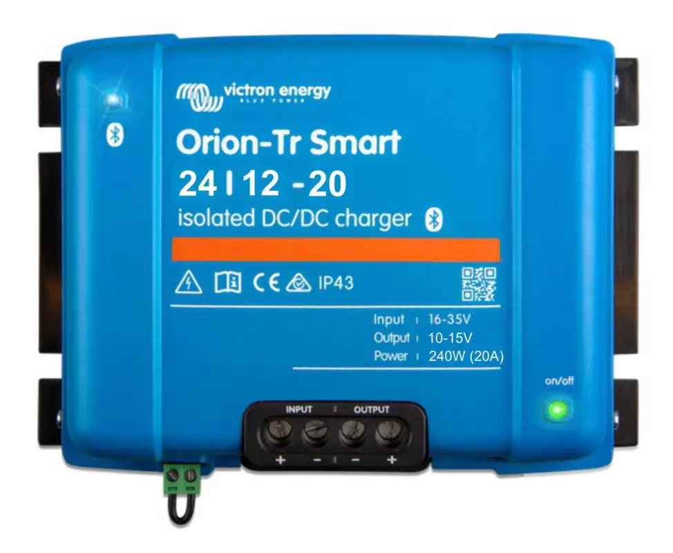 Doprava Zdarma DC-DC nabíječka Victron Energy, Orion-Tr Smart - 24V DC na 12V DC, 20A (240W) izolovaná