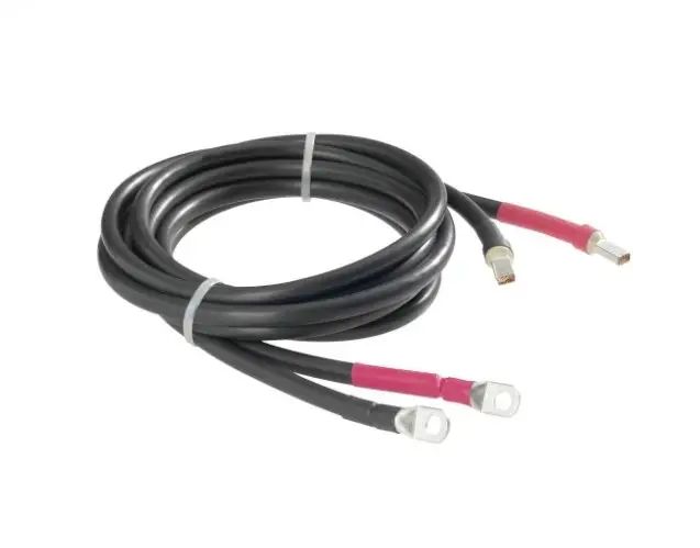 Připojovací kabely pro akumulátor a regulátor nabíjení nebo měnič napětí, 2 m/ 50 mm², kabelové oko M6 Doprava Zdarma