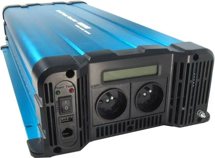 Výprodej Měnič napětí 12V/230V 4000W, Solarvertech FS4000, dálkové ovládání, čistá sinusovka