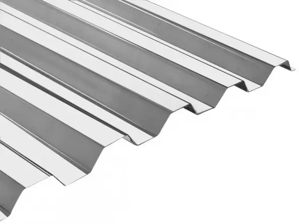 Levný Set konstrukce pro 16 panelů 5-8kW, kotvení pomocí nerezových držáků NH10 do trapézového plechu