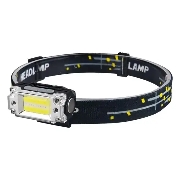 Objednat Nyní COB čelovka s pohybovým senzorem a červeným světlem LED Světlo na klobouk s klipem a elastickým páskem Outdoor svítilna na baterie