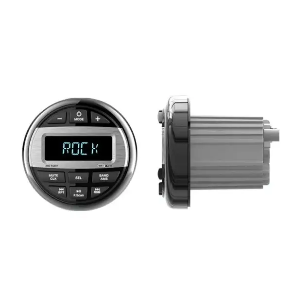 Lodní rádio Marine Stereo MP3 Bluetooth vodotěsné IPX5 FM AM USB AUX RCA audio přehrávač 4x50W pro loď, auto, ATV, UTV, SPA Cenová Bomba