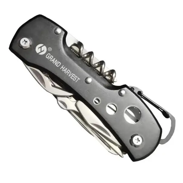 Multifunkční zavírací nůž 11v1 9,1 cm Kapesní nůž s vývrtkou pilníkem otvírákem nůžkami šroubovákem Outdoor nářadí Kempování Cestování EDC Víkendová Akce