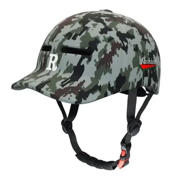 Akční Cena Cyklistická helma 58–61 cm Unisex Maskáčový potisk PC+EPS Ochranná přilba na kolo Nastavitelný obvod Lehká sportovní helma