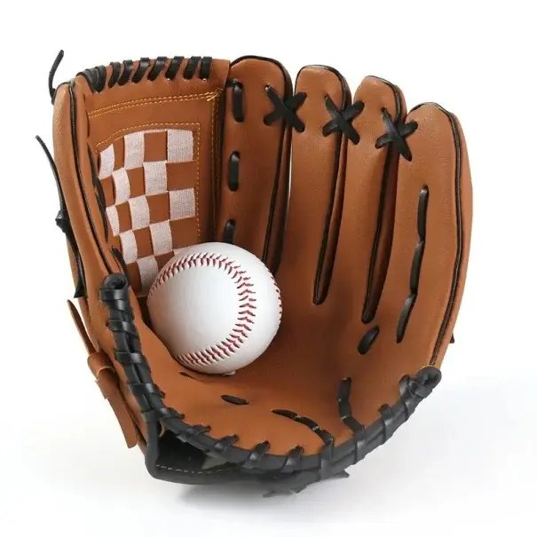 PU baseballová rukavice softball 9,5 palce 24x16 cm Levá ruka Tréninková rukavice pro děti i dospělé Kempování Sportovní cvičení Sleva