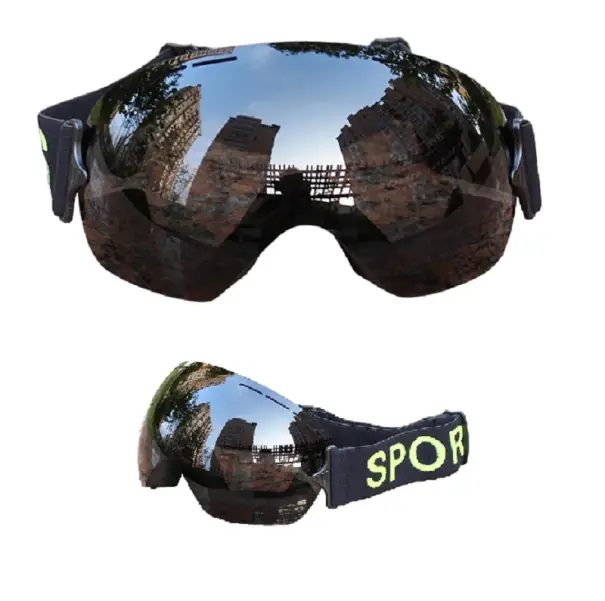 Oblíbený Lehké lyžařské brýle proti zamlžení Profesionální zrcadlové brýle na lyže a snowboard s filtrem UV400 10,5 x 18,5 cm