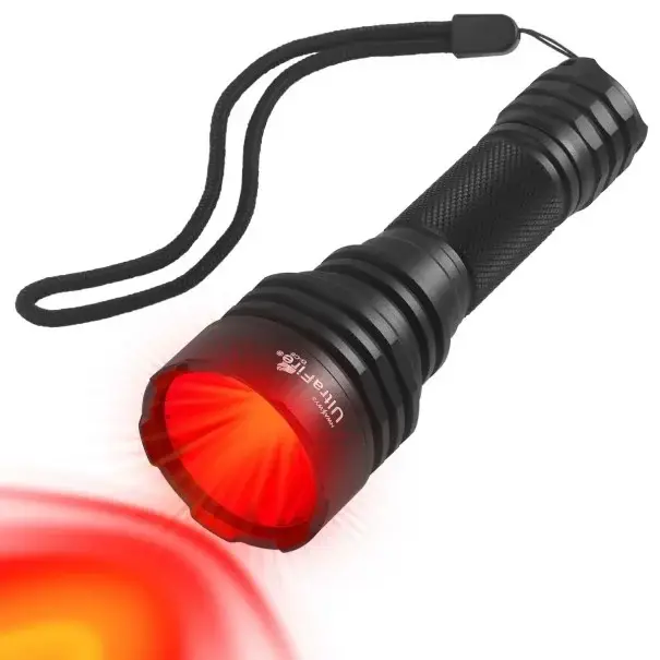 Výkonná LED svítilna s červeným světlem 350 m Dlouhý dosah Vysoký výkon Pro outdoor aktivity, lov, camping, taktické použití Svítilna s červeným světlem Bezpečná Platba