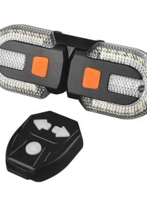 Zadní směrové světlo na kolo s LED 30 lm USB dobíjení 3 režimy Dálkové ovládání Blikačka na sedlovku 8,5 x 14 x 4 cm Výstražné svícení Akce
