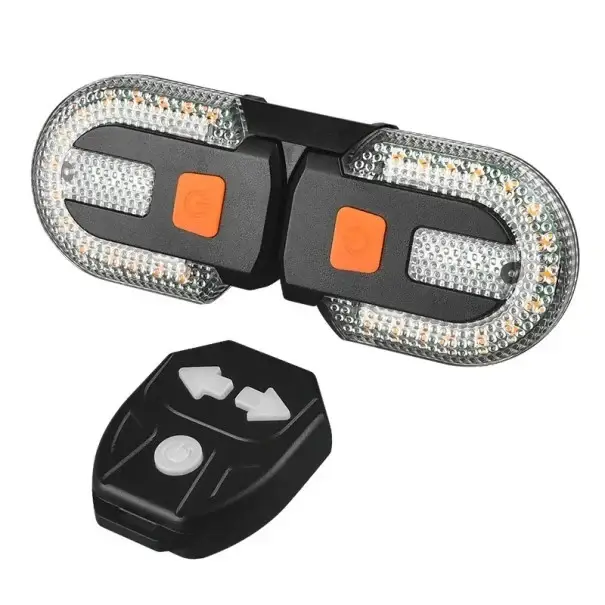 Zadní směrové světlo na kolo s LED 30 lm USB dobíjení 3 režimy Dálkové ovládání Blikačka na sedlovku 8,5 x 14 x 4 cm Výstražné svícení Akce
