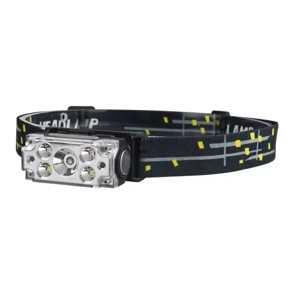 5LED čelovka se senzorem pohybu Klip na čepici Magnet Elastický popruh Kompaktní čelové světlo 59 x 38 x 27 mm Pracovní lampa Nejprodávanější