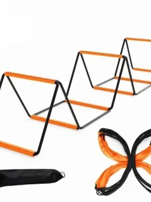 Agility žebřík 3,2 m s 8 poli 40 x 40 cm koordinační skládací ladder s velcro slidery a taškou pro rychlost, agility a kondici Akce