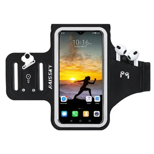 Vrácení Zdarma Běžecké pouzdro na telefon s kapsou na sluchátka klíče a kartu pro sportovní aktivity