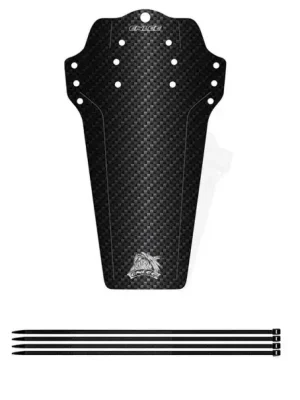 Zlevněný Blatník na kolo 27 x 15 cm Univerzální přední a zadní blatník Černý karbonový vzhled jednoduchý sportovní design
