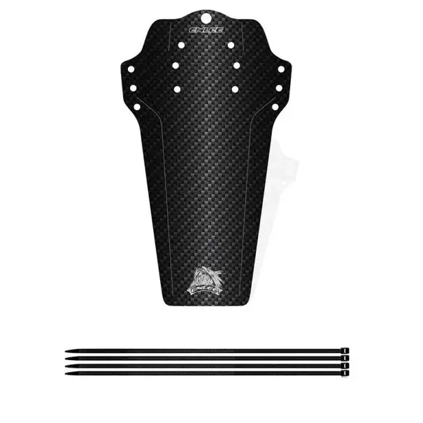 Zlevněný Blatník na kolo 27 x 15 cm Univerzální přední a zadní blatník Černý karbonový vzhled jednoduchý sportovní design
