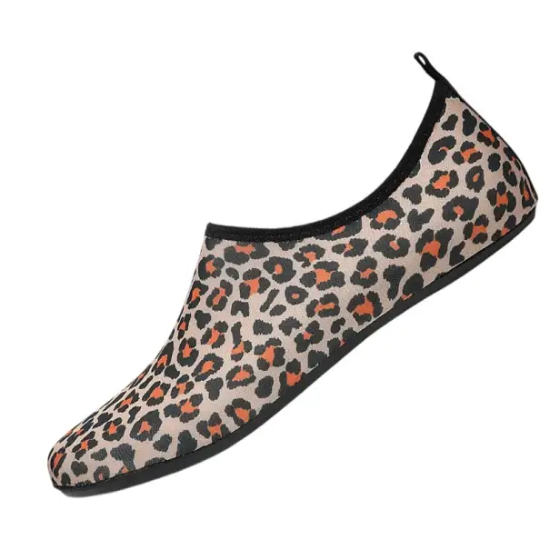 Nakupujte Hned Boty do vody unisex Leopardí vzor Pryž Mikrovlákno Vzduchová sítovina Protiskluzové Lehké rychleschnoucí Pláž Surfování Vodní sporty
