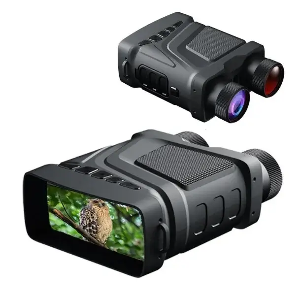 Oblíbený Dalekohled R12 Zařízení pro noční vidění Binokulární dalekohled 6W 850nm infračervený 1080P HD 5X zoom Lovecký dalekohled Foto a video záznam