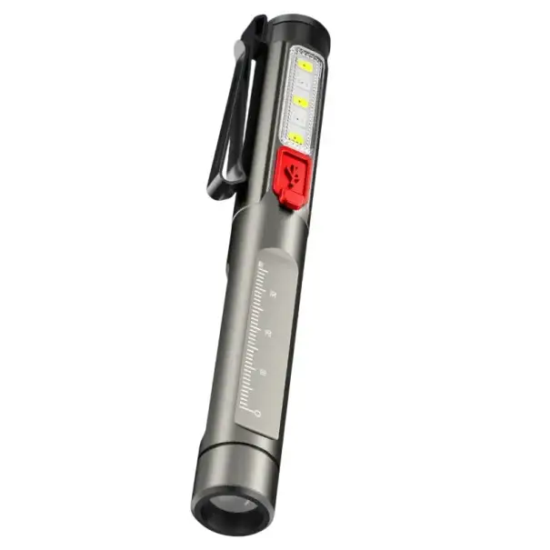 Diagnostická LED svítilna COB kapesní dobíjecí s UV a bílým světlem 5000K a klipem pro lékařské použití Objednat Nyní