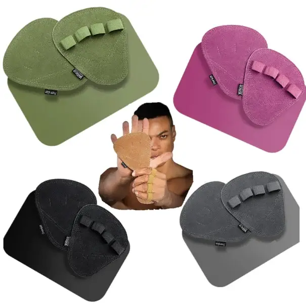 Must-Have Fitness gripy na posilování 13 × 11,3 cm kožené chrániče dlaní pro lepší úchop na hrazdu a činky
