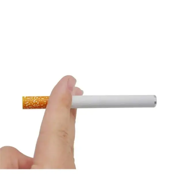 Bezpečná Platba Kovová dýmka ve tvaru cigarety 83 mm omyvatelná přenosná filtrační trubice kompaktní kuřácká dýmka pro tabák