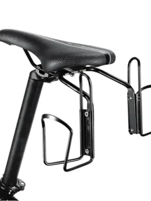 Akční Cena Kovový držák na 2 lahve 12 x 14 x 11 cm Cyklistický držák pod sedadlo Hliníkový stojan na lahve Pevné uchycení Odolná konstrukce Sportovní výbava